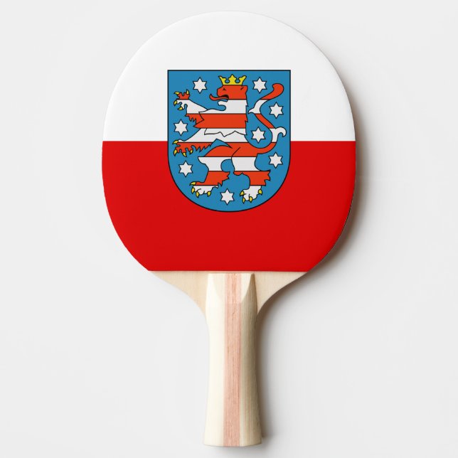 Pala De Ping Pong Bandera de Turingia Ping Pong Paddle (Anverso)