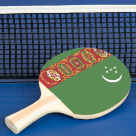 Pala De Ping Pong Bandera de Turkmenistán