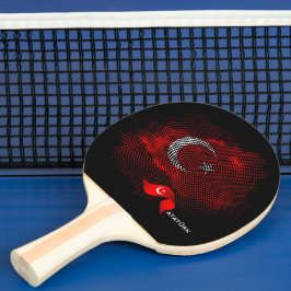 Pala De Ping Pong Bandera de Turquía