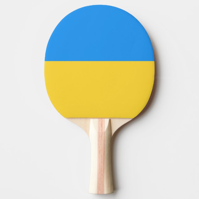 Pala De Ping Pong Bandera de Ucrania (Anverso)