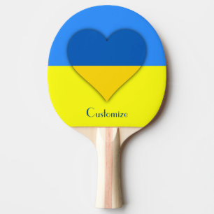 Pala De Ping Pong Bandera de Ucrania azul Thunder_Cove