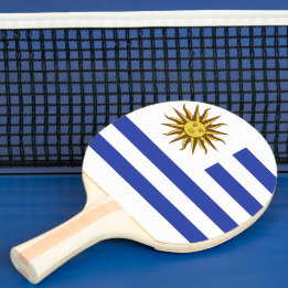 Pala De Ping Pong Bandera de Uruguay