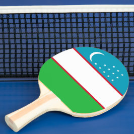 Pala De Ping Pong Bandera de Uzbekistán