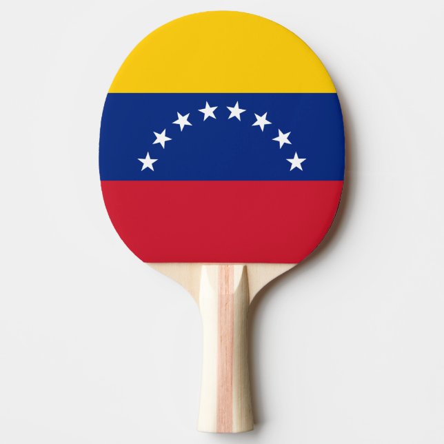 Pala De Ping Pong Bandera de Venezuela (Anverso)