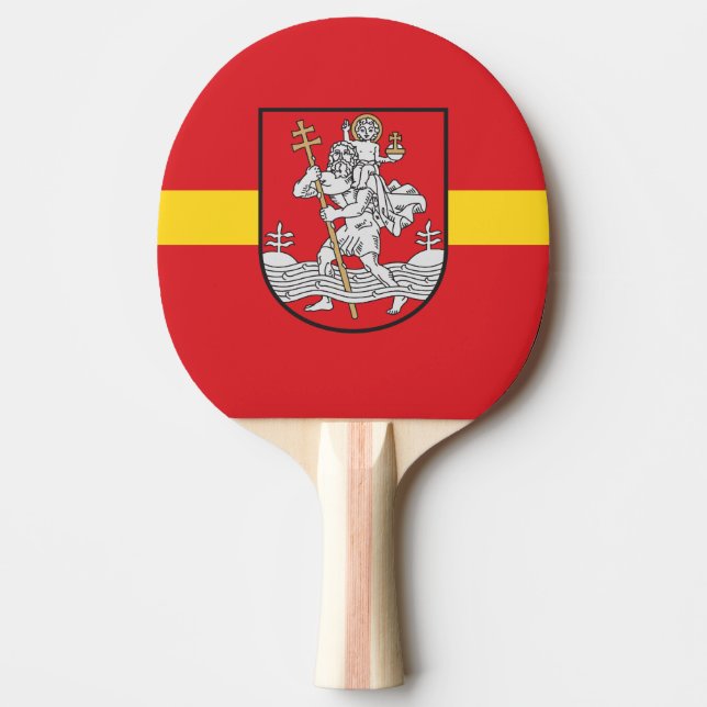 Pala De Ping Pong Bandera de Vilna, remo de Ping-Pong de Lituania (Anverso)