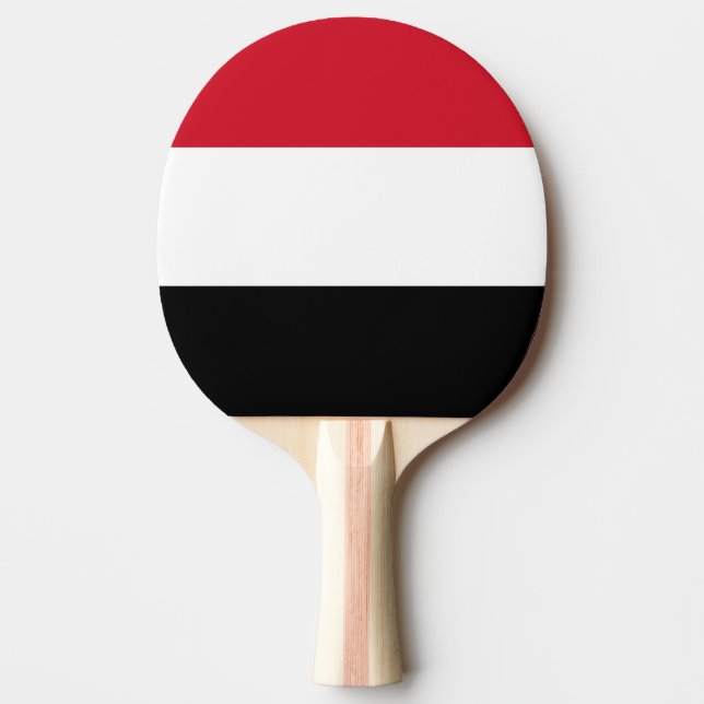 Pala De Ping Pong Bandera de Yemen (Anverso)
