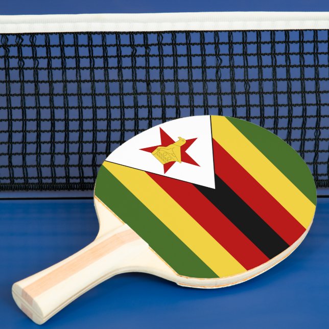 Pala De Ping Pong Bandera de Zimbabue (in situ)