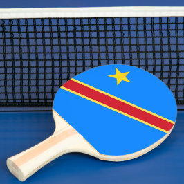 Pala De Ping Pong Bandera del Congo