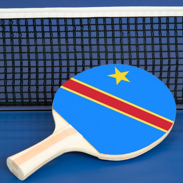 Pala De Ping Pong Bandera del Congo (in situ)