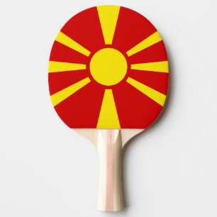 Pala De Ping Pong Bandera del Norte de Macedonia