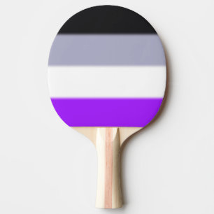 Pala De Ping Pong Bandera del orgullo asexual caído
