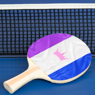 Pala De Ping Pong bandera del orgullo de la cultura drag de Slippery