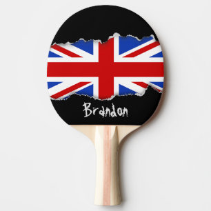 Pala De Ping Pong Bandera del Reino Unido