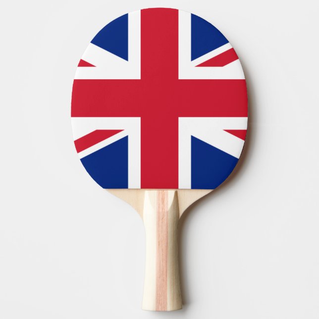 Pala De Ping Pong Bandera del Reino Unido Ping Pong Paddle (Anverso)