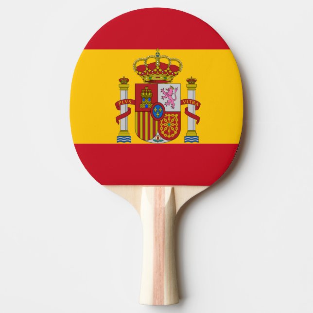 Pala De Ping Pong Bandera española (Anverso)