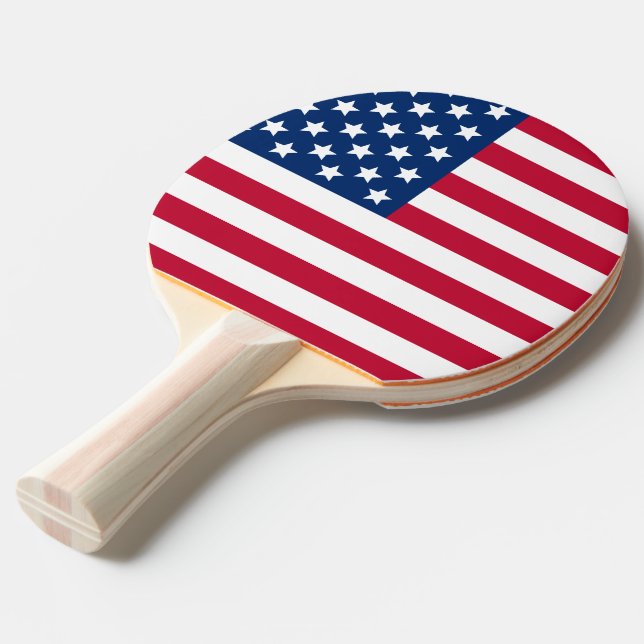 Pala De Ping Pong Bandera estadounidense (Ángulo trasero)