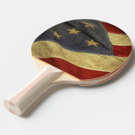 Pala De Ping Pong Bandera estadounidense