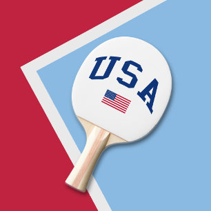 Pala De Ping Pong Bandera estadounidense del día de la independencia