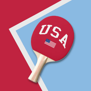 Pala De Ping Pong Bandera estadounidense del día de la independencia