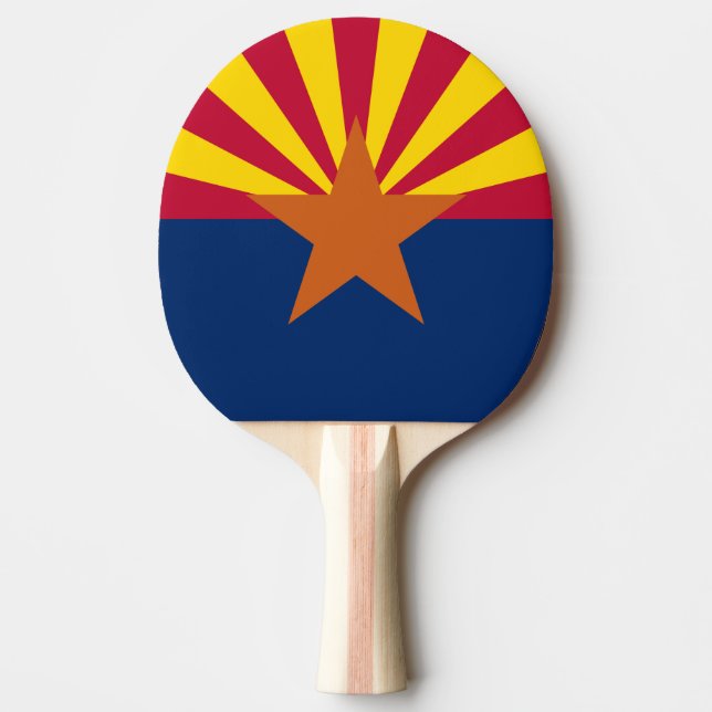 Pala De Ping Pong Bandera Estatal de Arizona (Anverso)