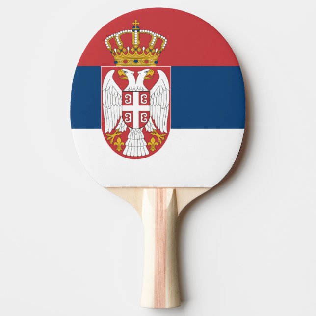 Pala De Ping Pong Bandera estatal serbia (Anverso)