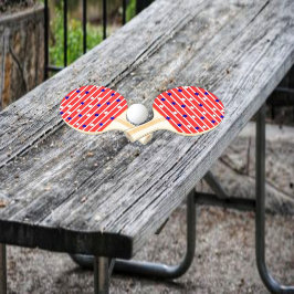 Pala De Ping Pong Bandera Estrellas Ping Pong Paddle