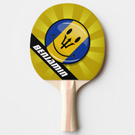 Pala De Ping Pong Bandera feliz de Barbados