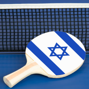 Pala De Ping Pong Bandera israelí moderna patriótica