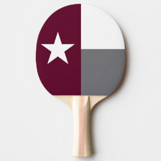 Pala De Ping Pong Bandera marrón de Tejas