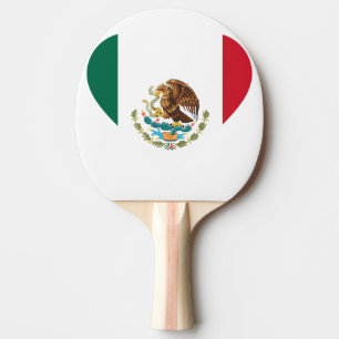 Pala De Ping Pong Bandera mexicana