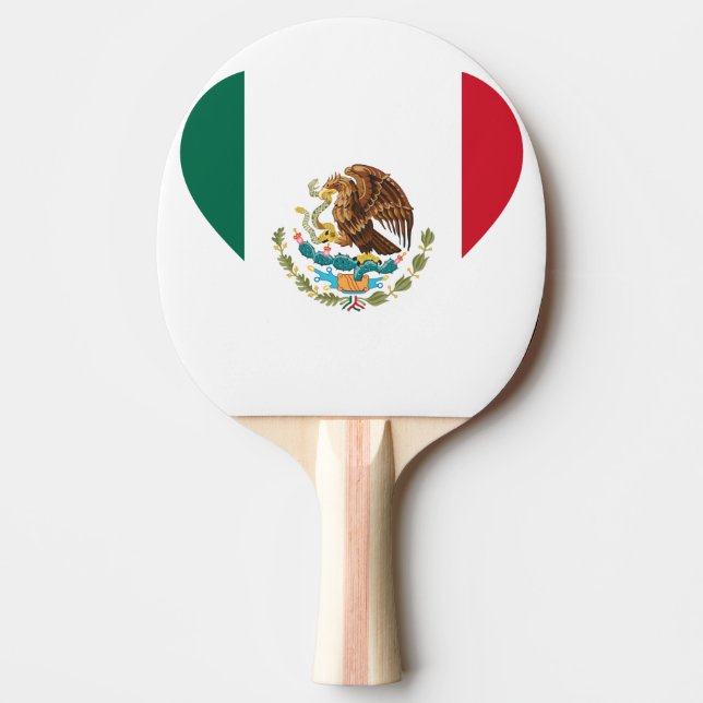 Pala De Ping Pong Bandera mexicana (Anverso)