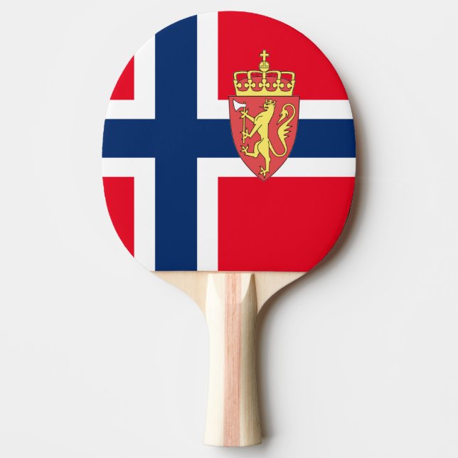 Pala De Ping Pong Bandera noruega (Anverso)