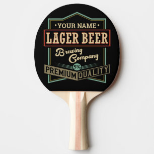 Pala De Ping Pong Bar de etiquetas personalizadas Lager Beer Brewing