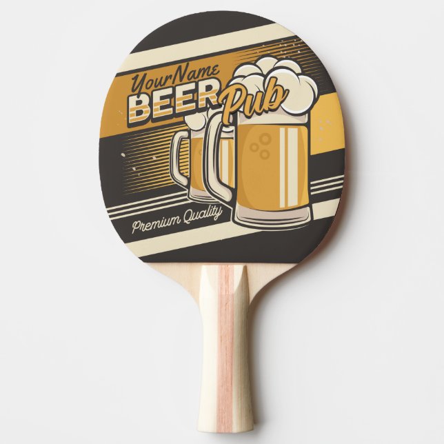 Pala De Ping Pong Bar de pub de cerveza fría premium personalizado M (Anverso)