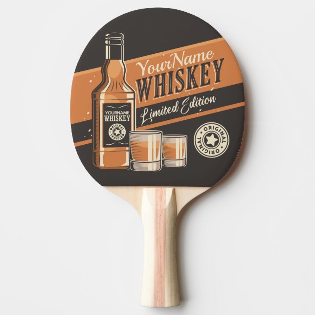 Pala De Ping Pong Bar occidental personalizado para botellas de lico (Anverso)
