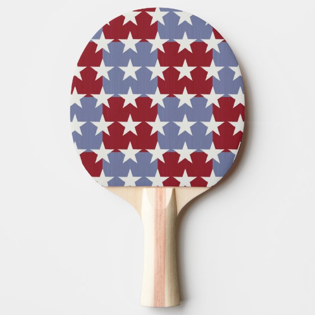 Pala De Ping Pong Barras y estrellas (Anverso)