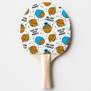 Pala De Ping Pong Barrio Sésamo   Monstruo de la cookie fuera de est