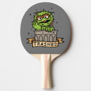 Pala De Ping Pong Barrio Sésamo   Oscar el Grupo atrapado