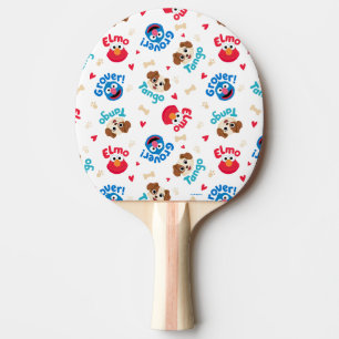 Pala De Ping Pong Barrio Sésamo   Patrón Tango, Elmo y Grover