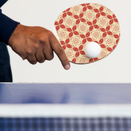 Pala De Ping Pong Batik Kawung, patrón indonesio, javanés, etnia