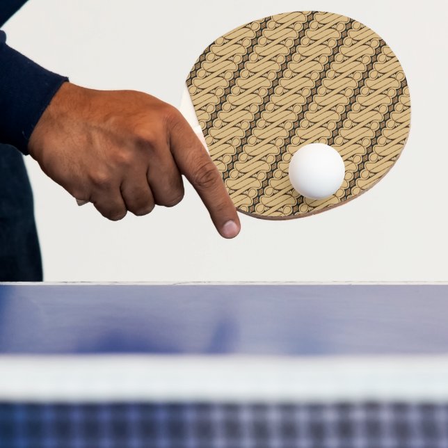 Pala De Ping Pong Batik Parang, patrón indonesio, javanés, etnia (in situ)