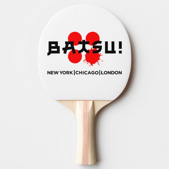 Pala De Ping Pong ¡BATSU! El remo (Anverso)
