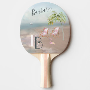 Pala De Ping Pong Beach Sand Ocean Palm Tropical