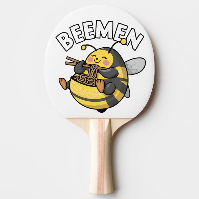 Pala De Ping Pong Bee Eating Ramen = BEEMEN (Anverso)