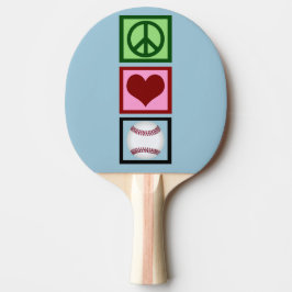 Pala De Ping Pong Béisbol de amor por la paz