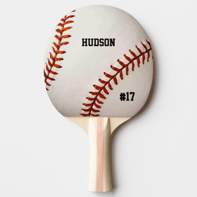 Pala De Ping Pong Béisbol personalizado (Anverso)