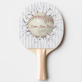 Pala De Ping Pong Béisbol, Tenis de Mesa Deportivo Vintage Americano