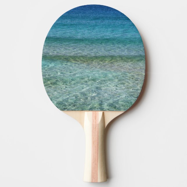 Pala De Ping Pong Bella tranquilidad en el mar Caribe (Anverso)