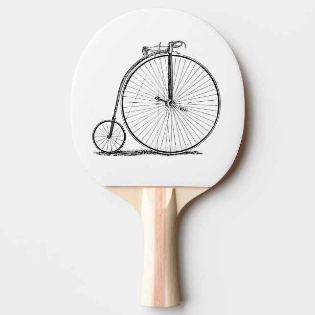 Pala De Ping Pong Bicicleta de rueda alta Penny Farthing (Anverso)