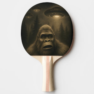 Pala De Ping Pong Bigfoot Sasquatch Alien UFO Funny